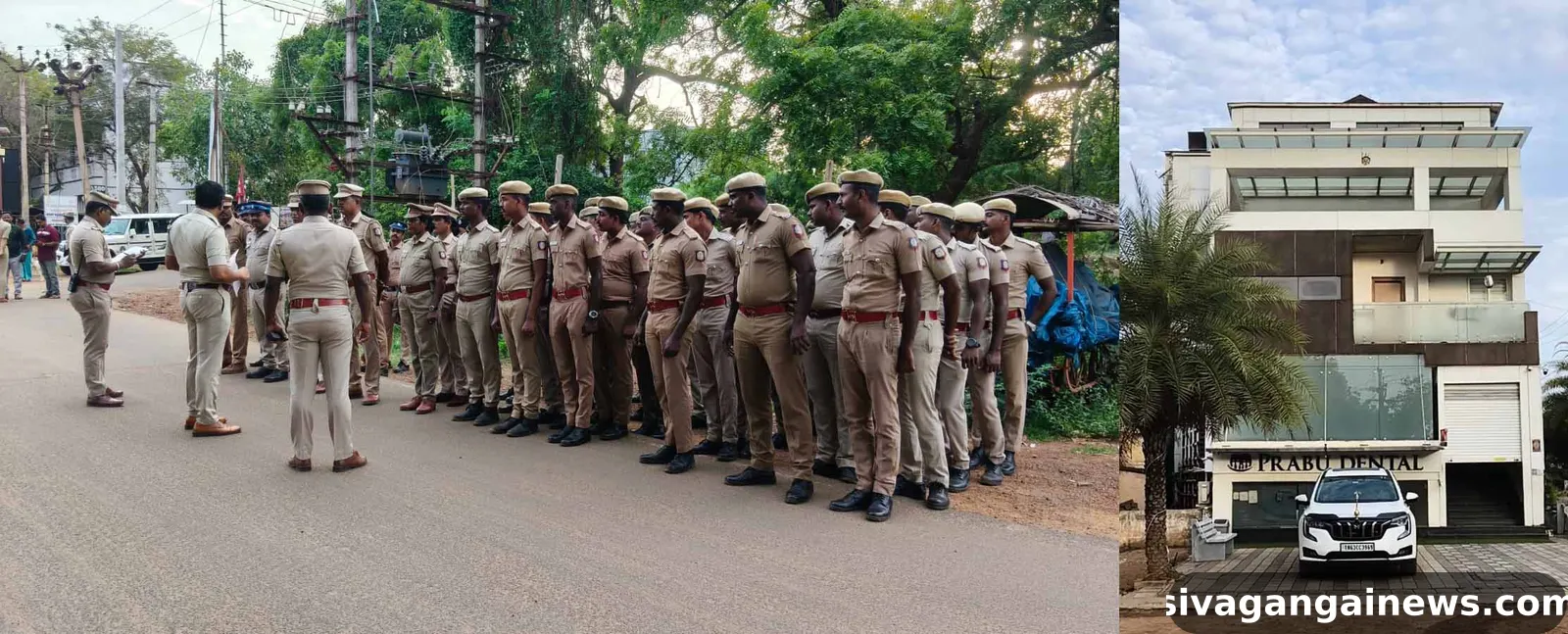காரைக்குடியில் கனிம வள துறை அமைச்சர் வீடு, கட்சி அலுவலகம் அருகே போலீசார் குவிப்பு