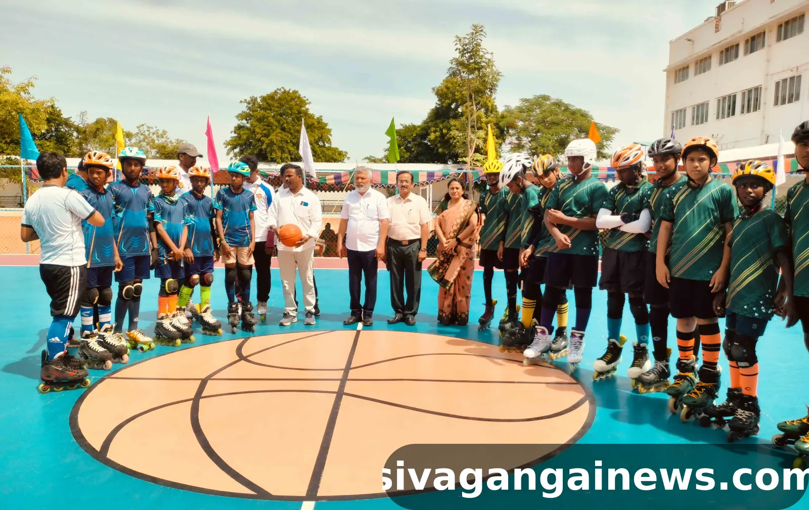 காரைக்குடியில் மாவட்ட ரோல் பால் சாம்பியன்ஷிப் - 2026 போட்டி