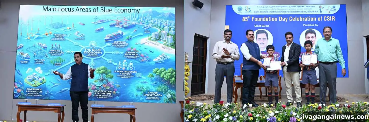 ஆழ்கடலில் 5 சதவீதம் மட்டுமே ஆராய்ச்சிக்கு உட்படுத்தப்பட்டுள்ளதால் நீலப்பொருளாதார ஆராய்ச்சியில் கூடுதல் கவனம் தேவை *கோவா தேசிய கடல்சார் ஆராய்ச்சி நிறுவன இயக்குனர் சுனில்குமார் வேண்டுகோள்